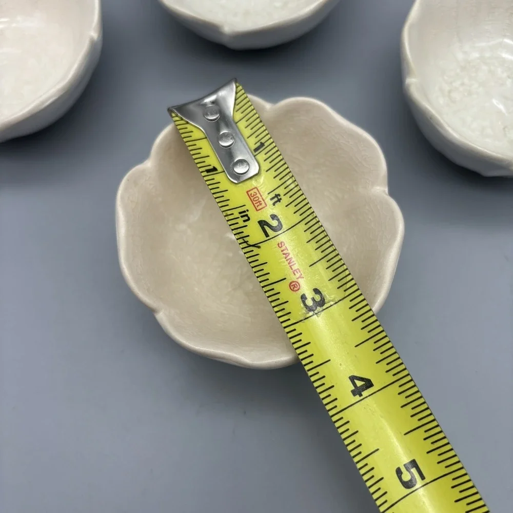 Pier 1 Imports Crackle‎ Flower Bowls 3.5